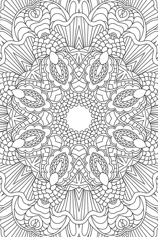 Mandala background. Round Ornament.Coloring book for adults. Oriental pattern, vector illustration. Islam and Arabic and Indian and turkish and pakistan, and chinese, ottoman motifs.