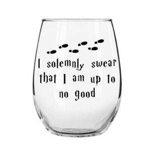 i-solemnly-swear-that-i-am-up-to-no-good-stemless-wine-glass-harry-potter-wine-glass