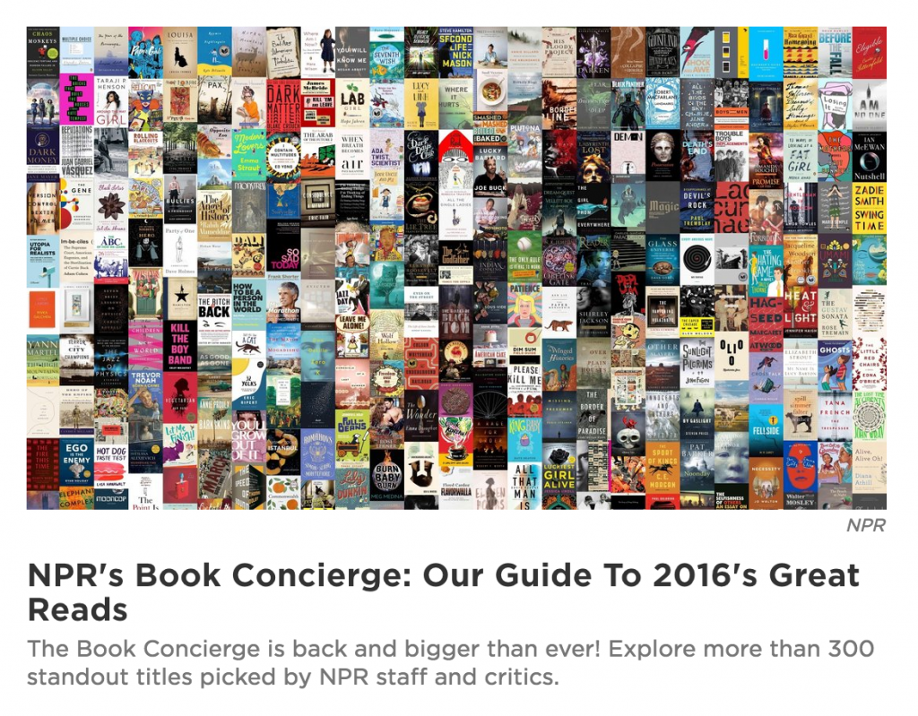 The NPR Book Concierge A Discussion