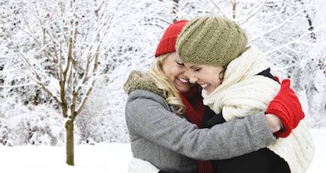 lesbians having fun in the snow Amature allure carol