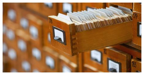 card catalog drawer