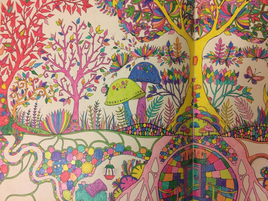 A page from my coloring book. Embrace all those colors!