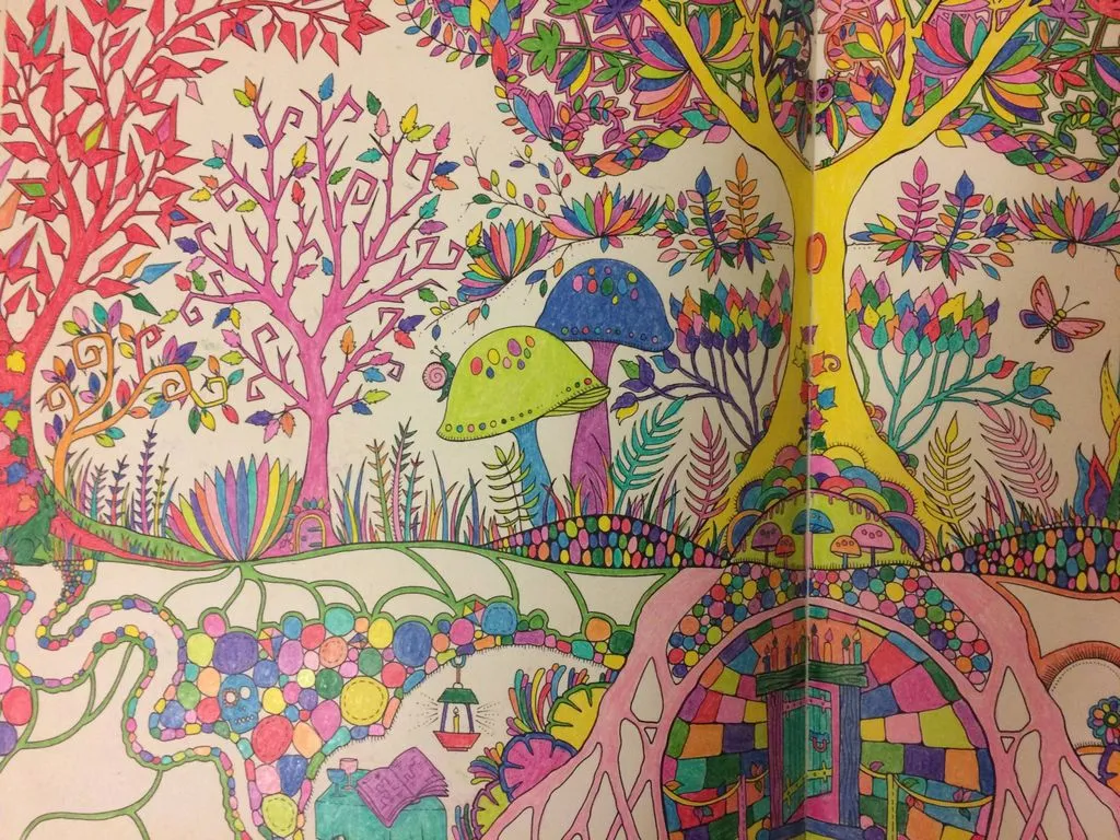 A page from my coloring book. Embrace all those colors!