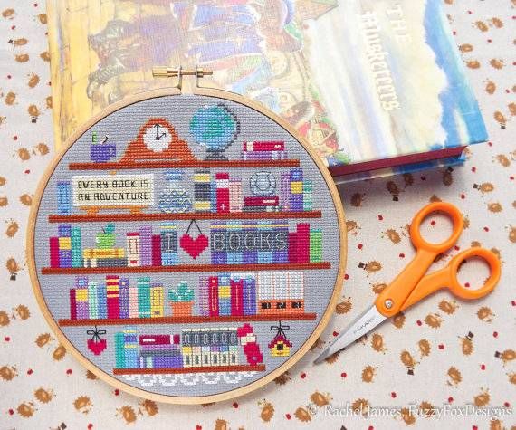 15 Bookish Cross Stitch Patterns For All Stitchers