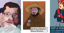 Nick Dupree's comic Art and self portrait