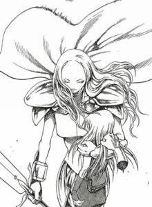 Teresa and Clare from Claymore. Art by Norihiro Yagi. VIZ Media.