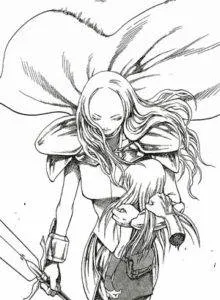 Teresa and Clare from Claymore. Art by Norihiro Yagi. VIZ Media.