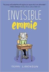 Invisible emmi by Terri Libenson book cover - books for 6th graders 