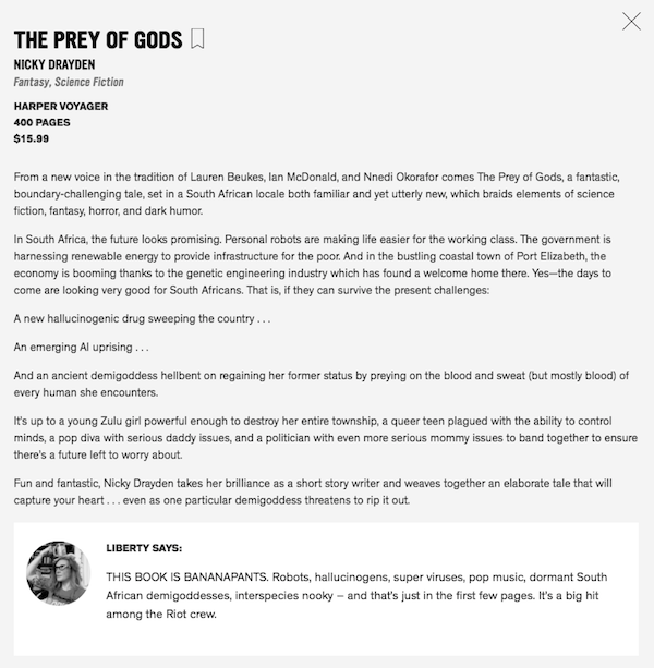 smaller version of additional commentary from Liberty on Prey of Gods
