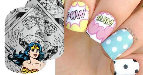 Nail Decals and Wraps for Comic Lovers