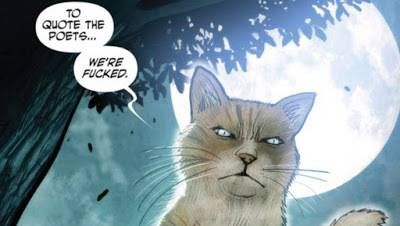 Monstress Cat Quoting The Poets