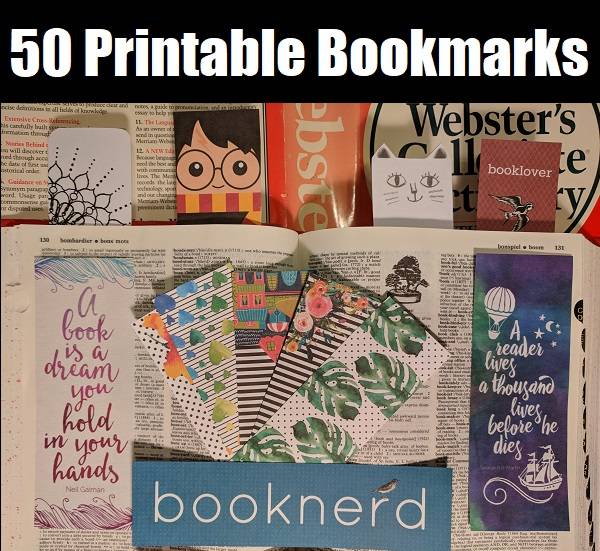 50 Free printable bookmarks for adults and kids book riot