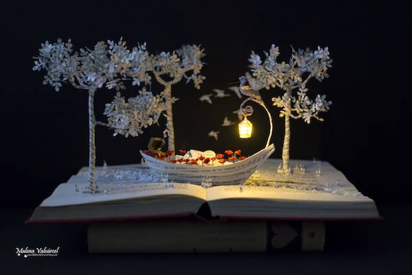 Into the Mystic Book Sculpture by Malena Valcárcel