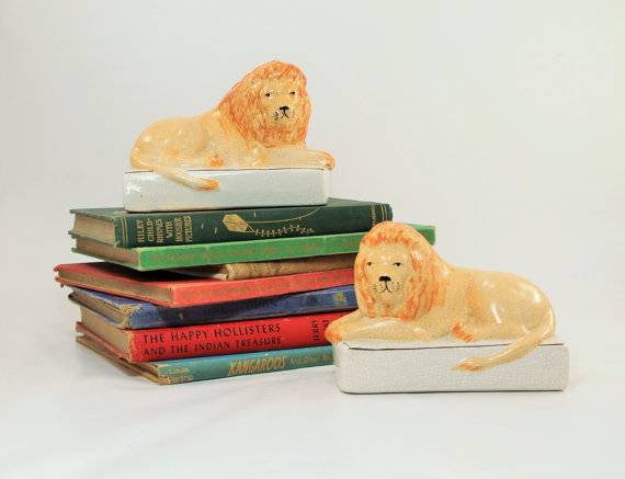 funny animal bookends