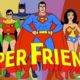 Original 1970s Super Friends team and logo