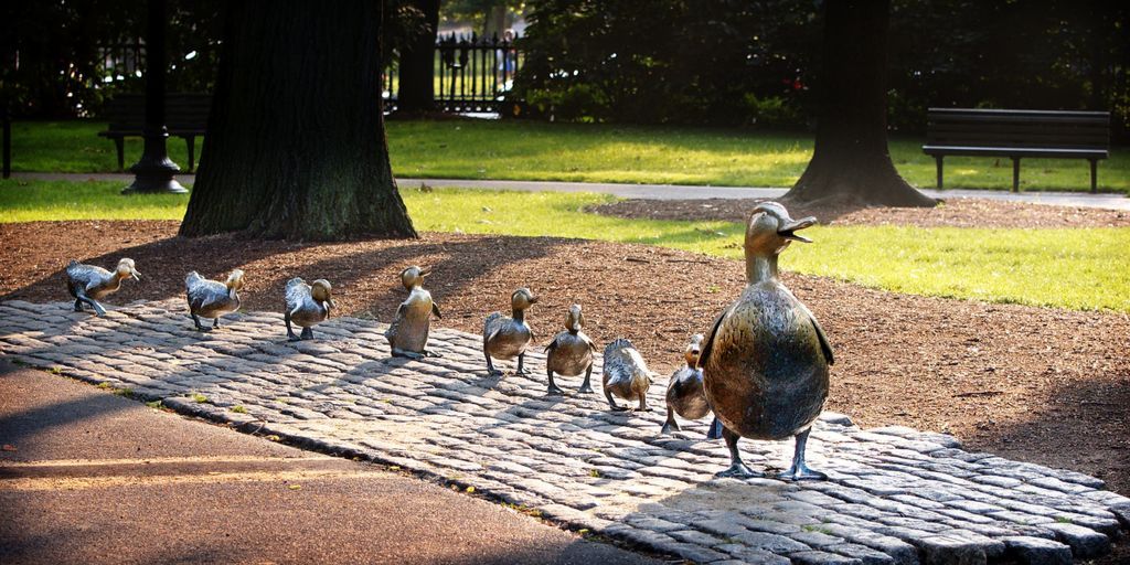 Make Way for Ducklings Sculpture Boston. Literary Boston