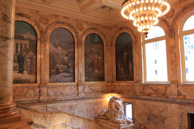 Boston Public Library Art McKim Building. Literary Boston