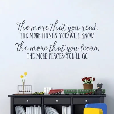 More You Know Wall Decal