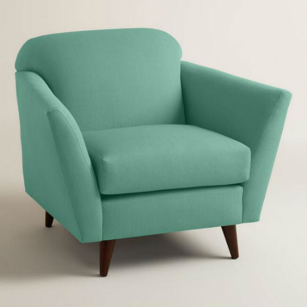 teal reading chair