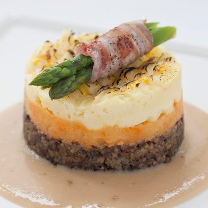 Burns Night haggis neeps and tattie stack supper idea | Bookriot.com