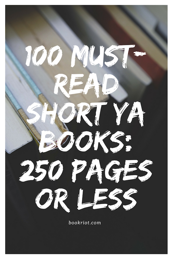 100 Must Read Short Ya Books For Your To Be Read List - 