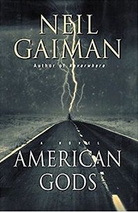 Book cover of American Gods by Neil Gaiman