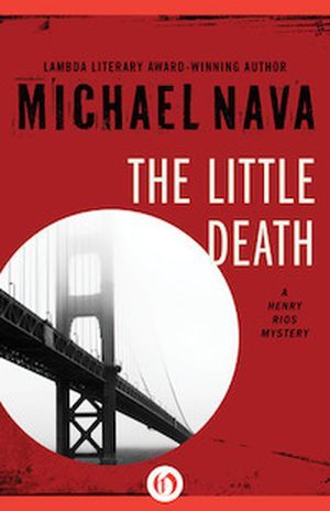 cover image: red background with black and white image of Golden Gate Bridge in a circle