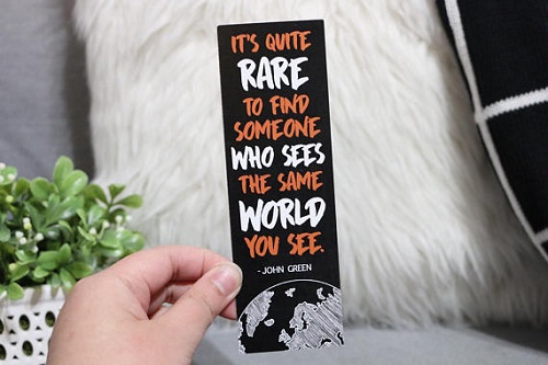 john green quote bookmark