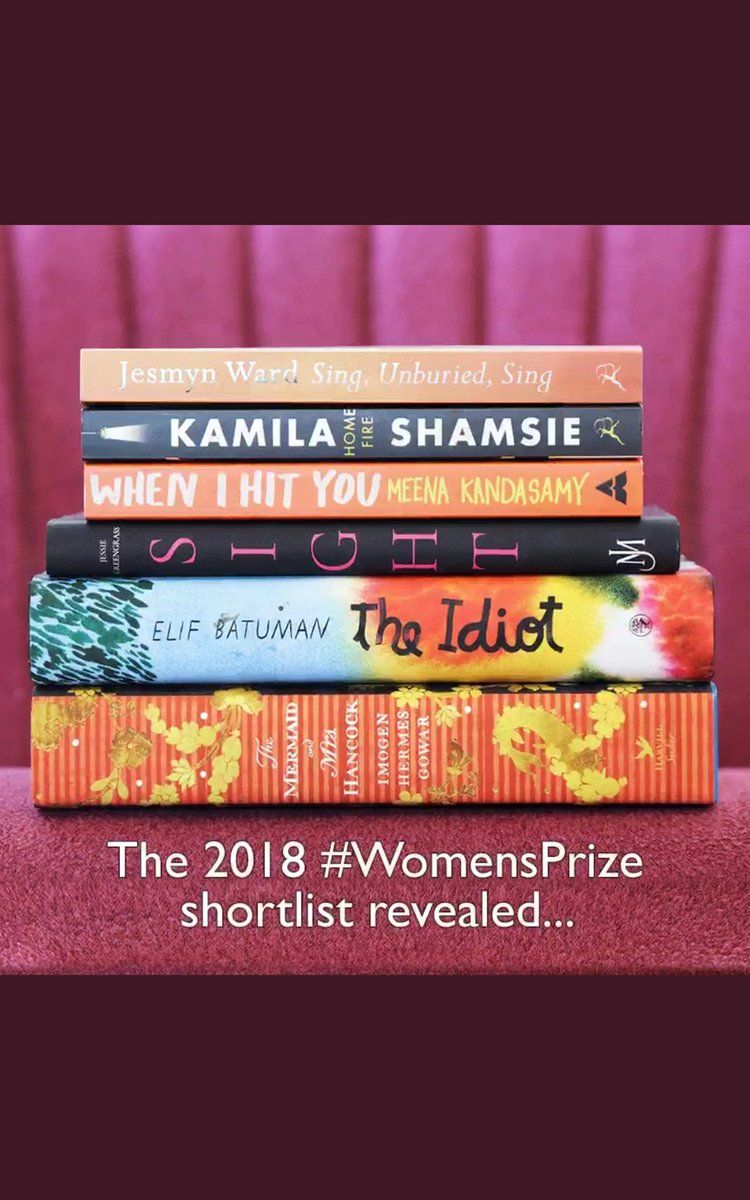 The 2018 Women's Prize Shortlist is Announced