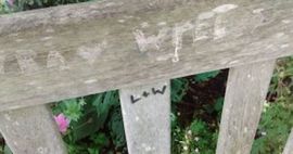 Lyra and Will's bench, Oxford Botanic Gardens