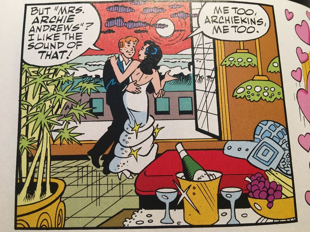 Veronica and Archie dance on the evening of their wedding | Wedding Gifts for Comic Lovers