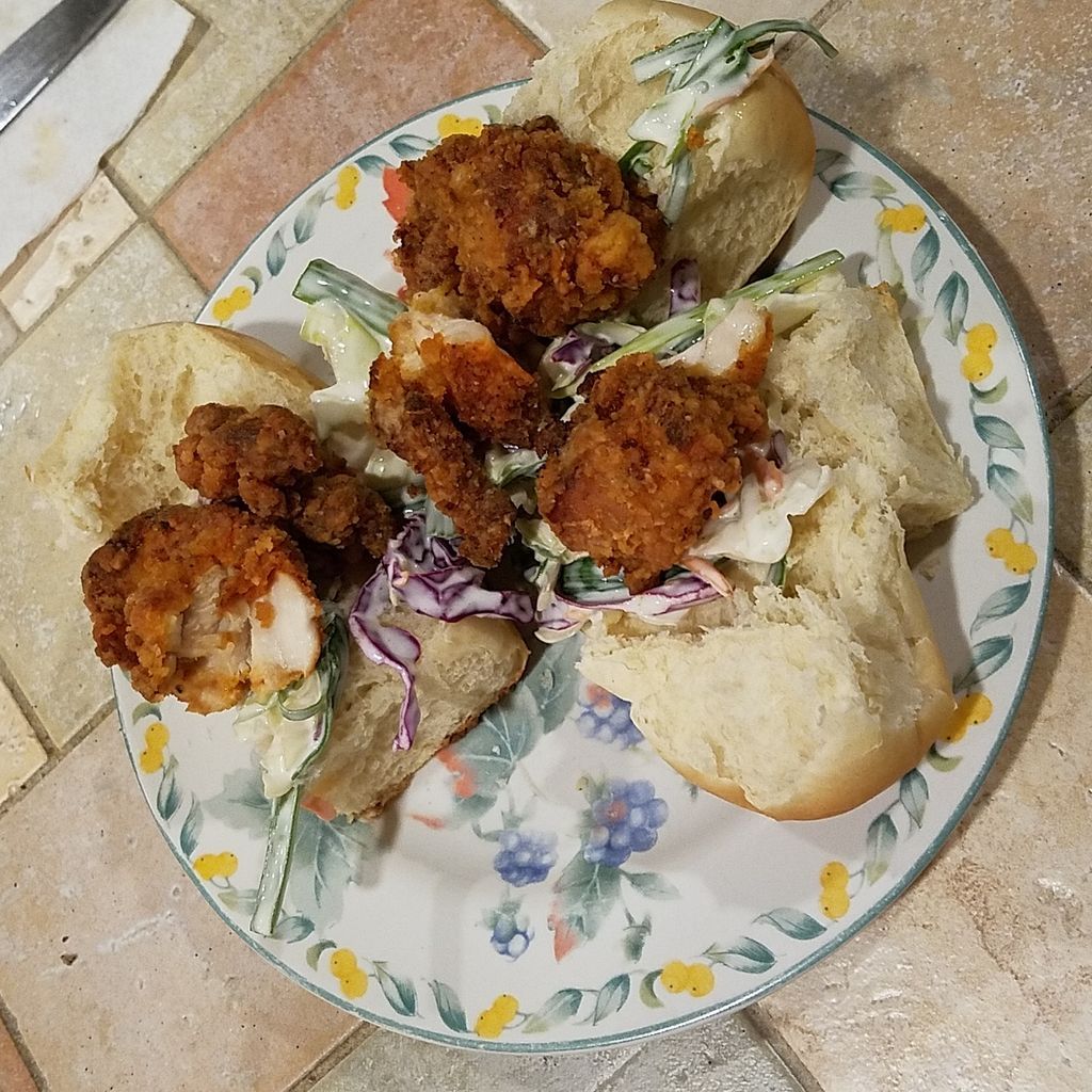 Buttermilk Fried Chicken and Slaw Sliders from Basics to Brilliance by Donna Hay