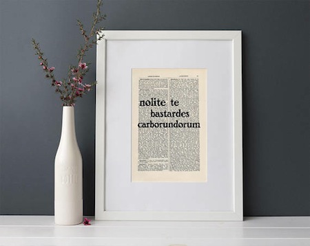 Poster of "Nolite te bastardes carborundorum" in 25 Inspiring Margaret Atwood Quotes | BookRiot.com