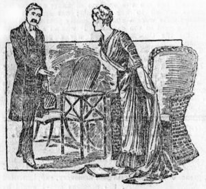 Watson and Mary Morstan in The Sign of the Four