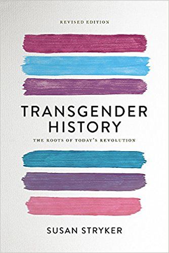 cover of Transgender History by Susan Stryker, showing stripes in the color of the transgender flag