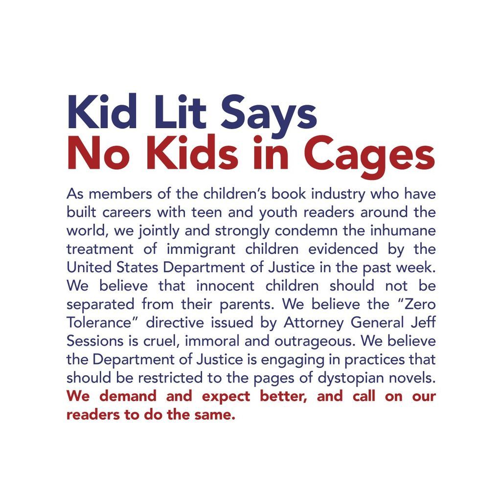 Kid Lit Says No Kids in Cages campaign image