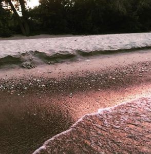 photo of beach and surf by author