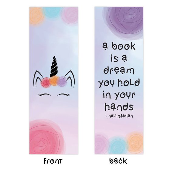 Unicorn Bookmarks To Make Download And Buy For Magical Reading