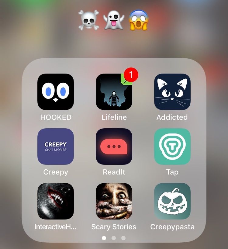 Hooked - the app with the creepy chat stories, for iOS and Android