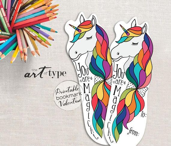 unicorn bookmarks to make download and buy for magical reading