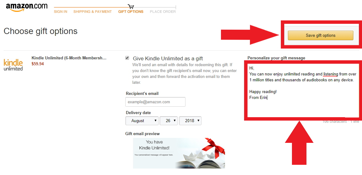 How To Give A Kindle Unlimited Gift To Your Favorite Reader