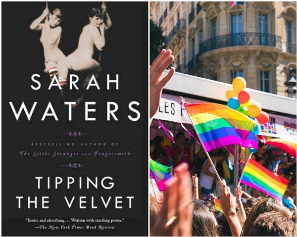 perfect place to read Tipping the Velvet, Pride parade