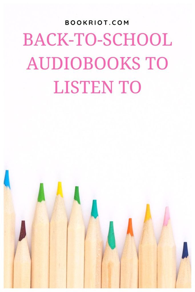 Audiobooks that are perfect for back-to-school. audiobooks | audiobook lists | books for back to school | audiobook recommendations