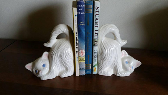 cat bookends paint your own cat bookends paint your own