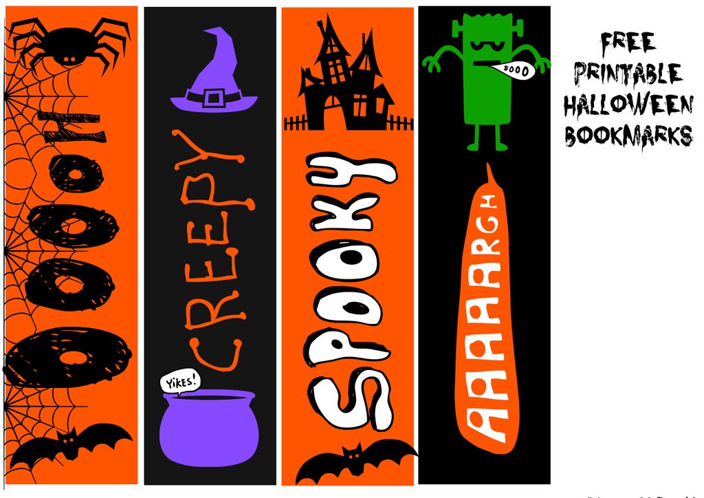 Halloween Bookmarks To Make, To Buy, and To Download | Book Riot