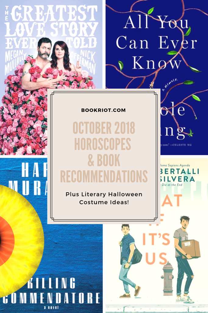 October 2018 Horoscopes and Book Recommendations graphic