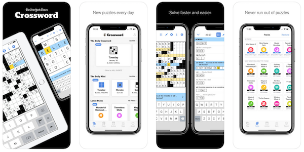 New York Times crossword game app screenshot