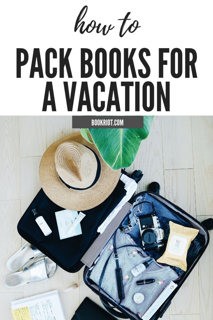 4 Tips on How to Pack Books for Vacation