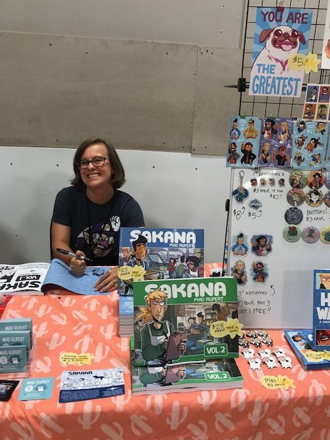 Mad Rupert displays her comics and art at STAPLE! 2018