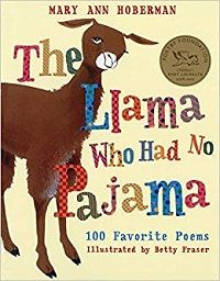 the llama who had no pajama poetry book cover